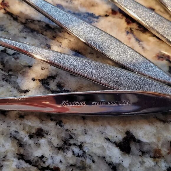 VINTAGE SEARS SILVERWARE FLATWARE SET 49 PIECE FORKS SPOONS KNIVES ETC - Picture 8 of 8